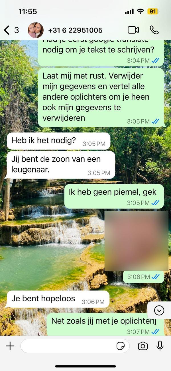 Whatsapp Oplichter Wordt Boos En Begint Meteen Te Beledigen Als Haar Trucje Niet Blijkt Te