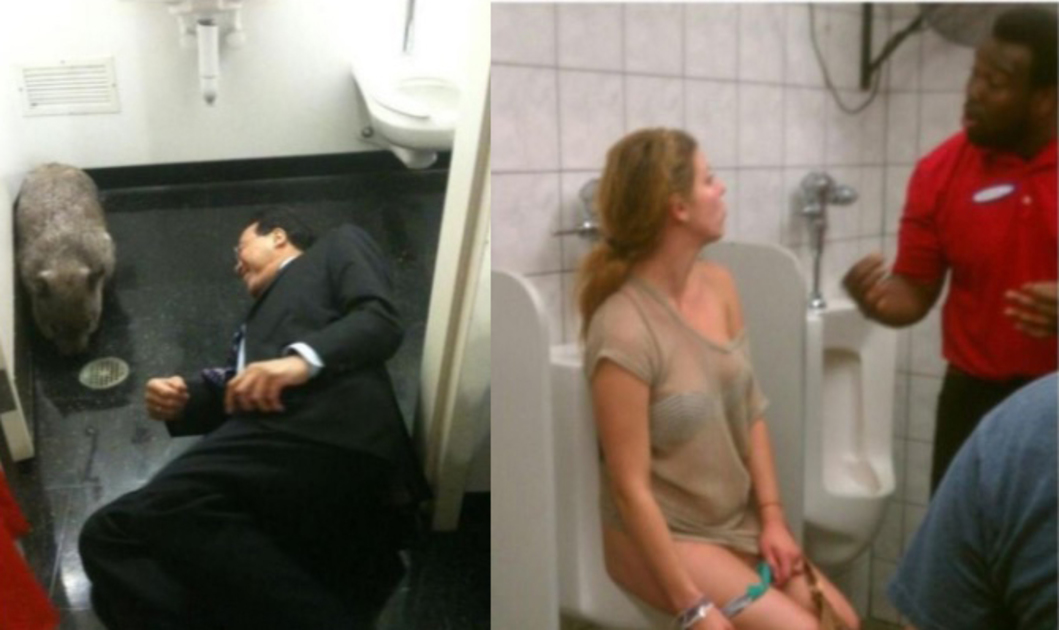 13 extreem vreemde situaties in openbare toiletten