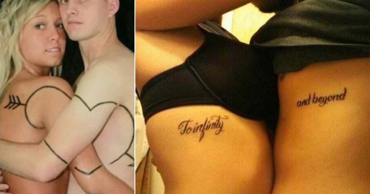 28 inspirerende 'couple tattoos' voor als je verkering hebt