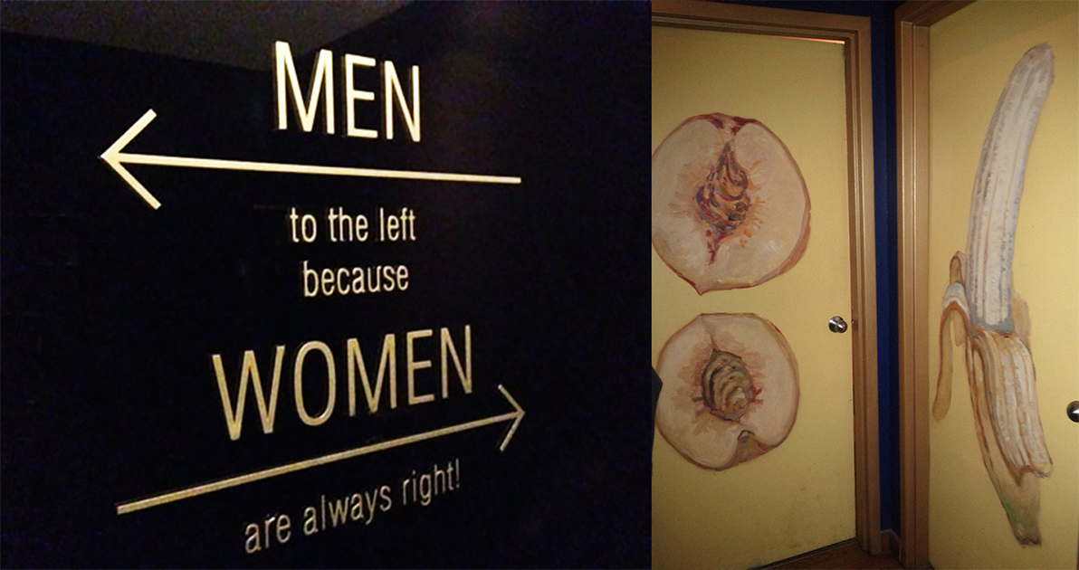 15 best grappige WC aanduidingen voor mannen en vrouwen