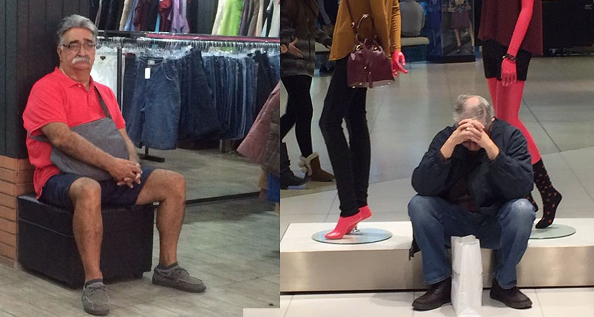 20 foto's van mannen die dood willen tijdens het shoppen met hun vrouw