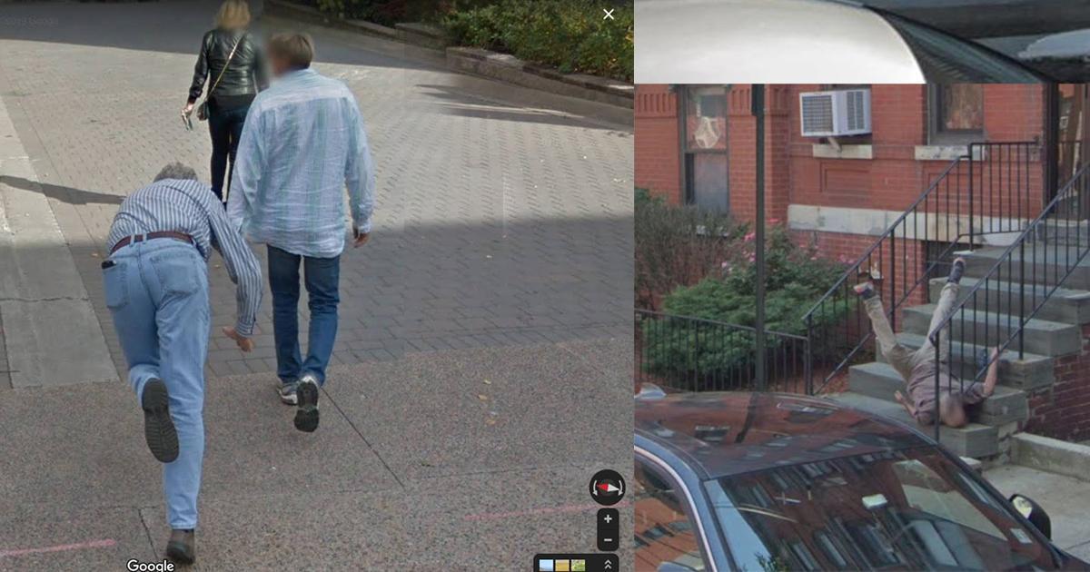 11 mensen die op hun bek flikkeren op Google Street View