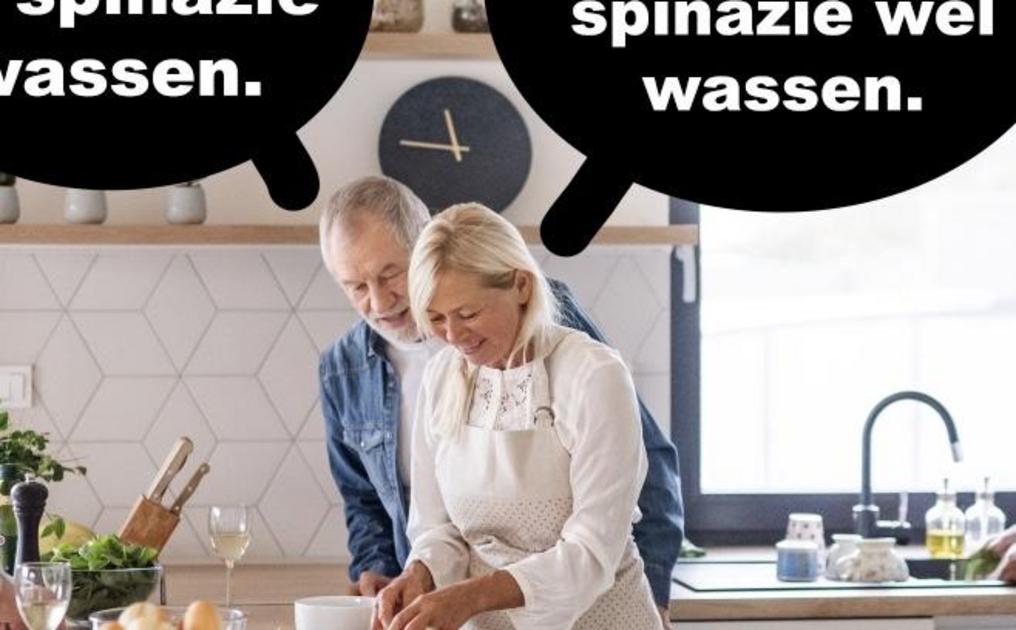 Wilde spinazie wassen