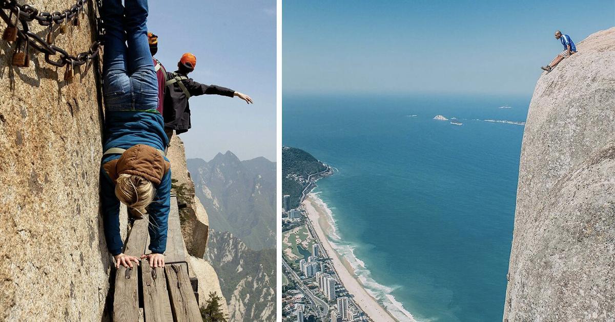 25 foto's die vet kut zijn om naar te kijken als je hoogtevrees hebt