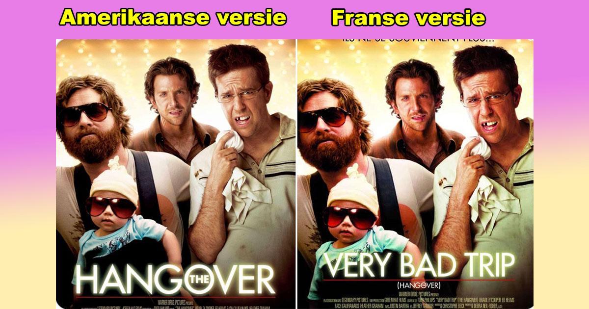 22 vet rare titels die ze in Frankrijk gebruiken voor Hollywood-films