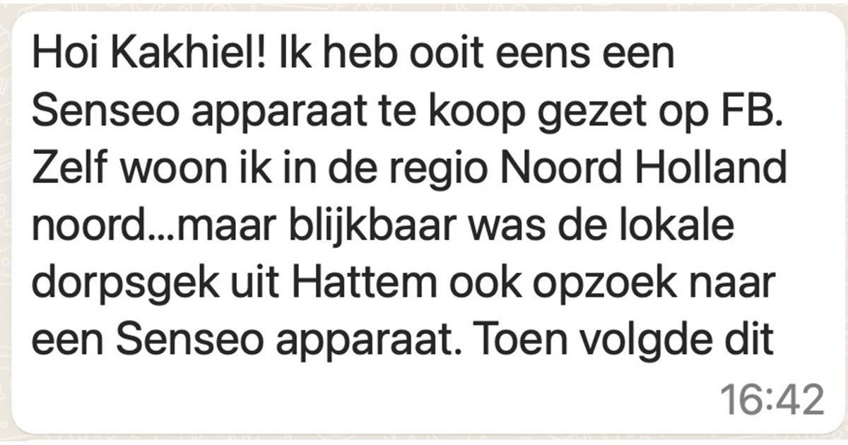 Het Senseo apparaat van een verkoper uit NoordHolland komt per ongeluk